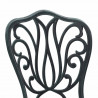 Zestaw Bistro Ogrodowego 3 pcs Zielony Aluminium