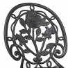 Zestaw Bistro Ogrodowego 3 pcs Czarny Aluminium