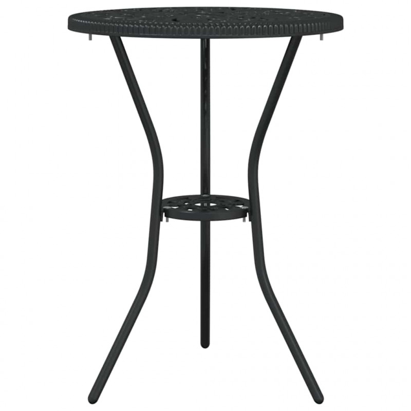 Zestaw Bistro Ogrodowego 3 pcs Czarny Aluminium