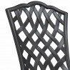Zestaw Bistro Ogrodowego 3 pcs Czarny Aluminium