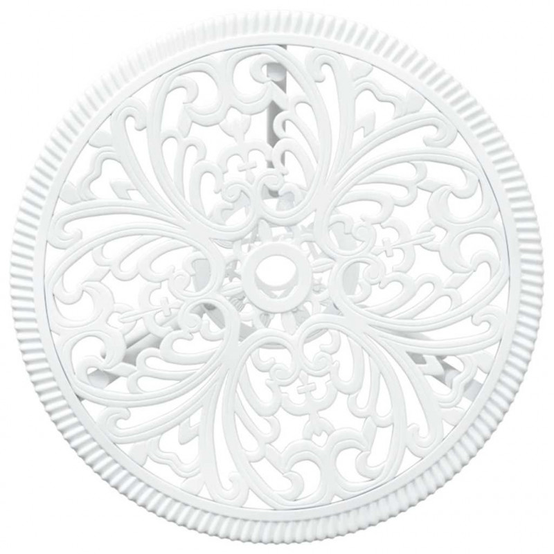 Zestaw Bistro Ogrodowego 3 pcs Biały Aluminium