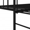 Rama łóżka dziennego Czarny 107 x 203 cm Stal