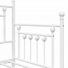 Rama łóżka dziennego Biały 75 x 190 cm Stal