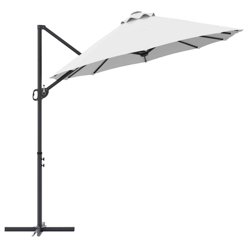 Parasol plażowy piaskowy 372 x 198 x 243 cm