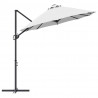 Parasol plażowy piaskowy 372 x 198 x 243 cm