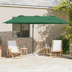 Parasol plażowy Zielony 372 x 198 x 243 cm