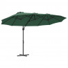 Parasol plażowy Zielony 372 x 198 x 243 cm