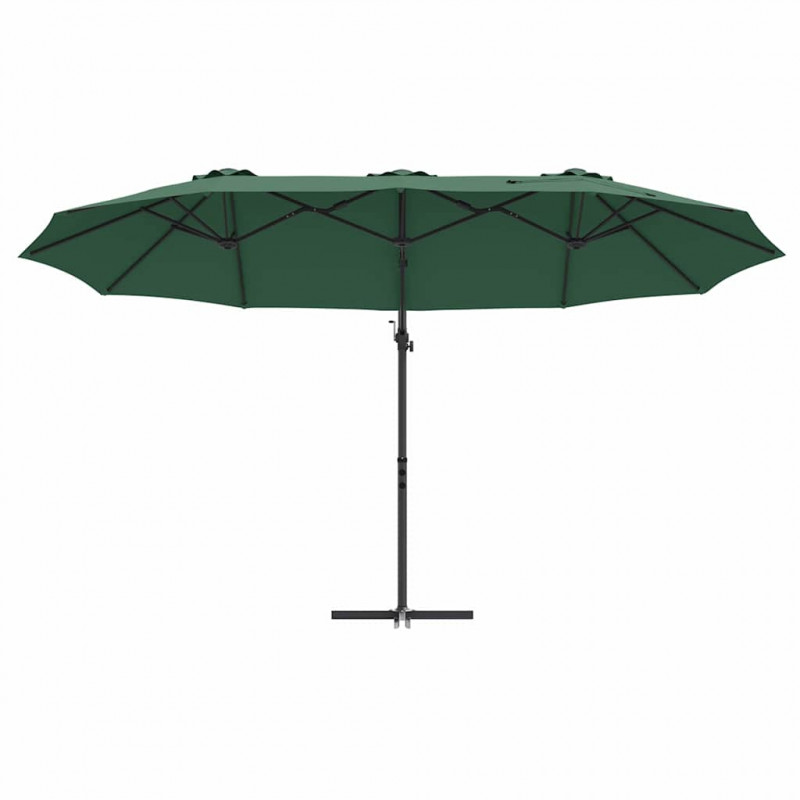 Parasol plażowy Zielony 372 x 198 x 243 cm