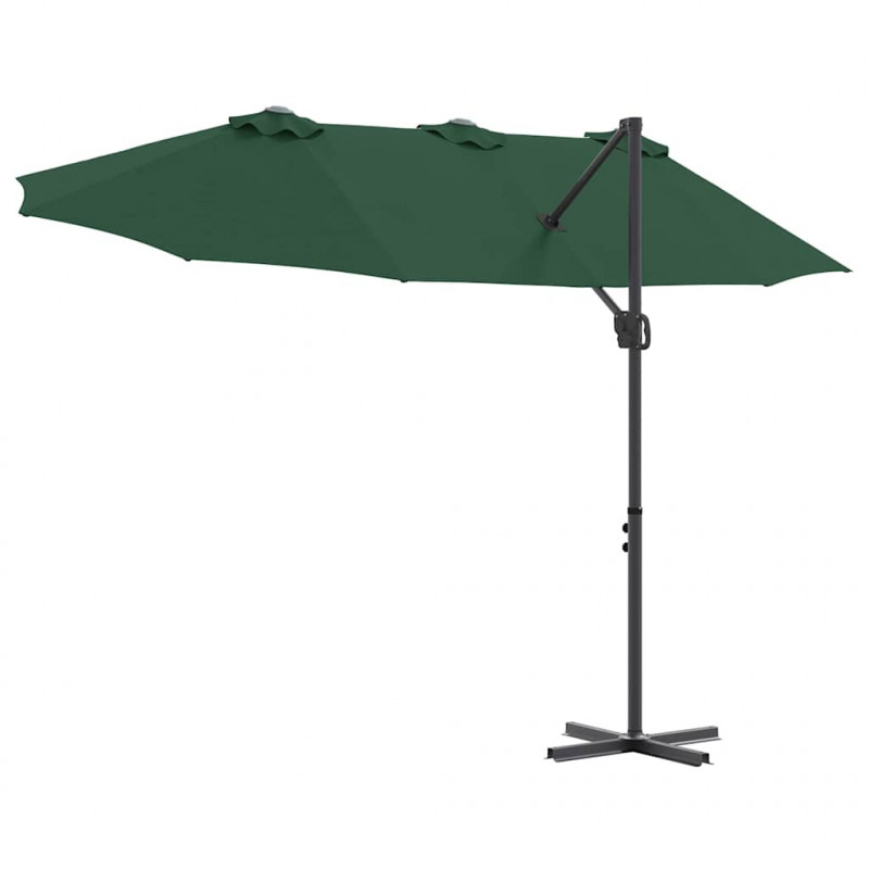 Parasol plażowy Zielony 372 x 198 x 243 cm