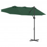 Parasol plażowy Zielony 372 x 198 x 243 cm