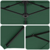 Parasol plażowy Zielony 372 x 198 x 243 cm