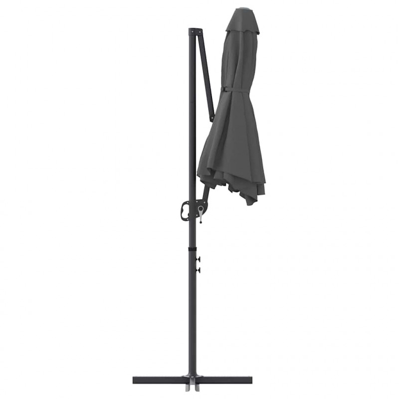 Parasol plażowy Antracyt 372 x 198 x 243 cm