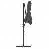 Parasol plażowy Antracyt 372 x 198 x 243 cm