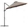 Parasol plażowy Ciemnoszary 372 x 198 x 243 cm