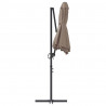 Parasol plażowy Ciemnoszary 372 x 198 x 243 cm