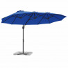 Parasol plażowy Niebieski azur 372 x 198 x 243 cm
