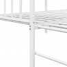 Rama łóżka dziennego Biały 75 x 190 cm Stal