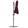 Parasol plażowy Bordeaux Czerwony 372 x 198 x 243 cm