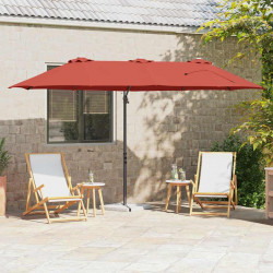 Parasol plażowy terakota 372 x 198 x 243 cm