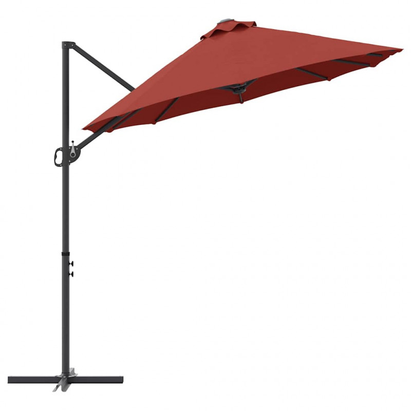 Parasol plażowy terakota 372 x 198 x 243 cm