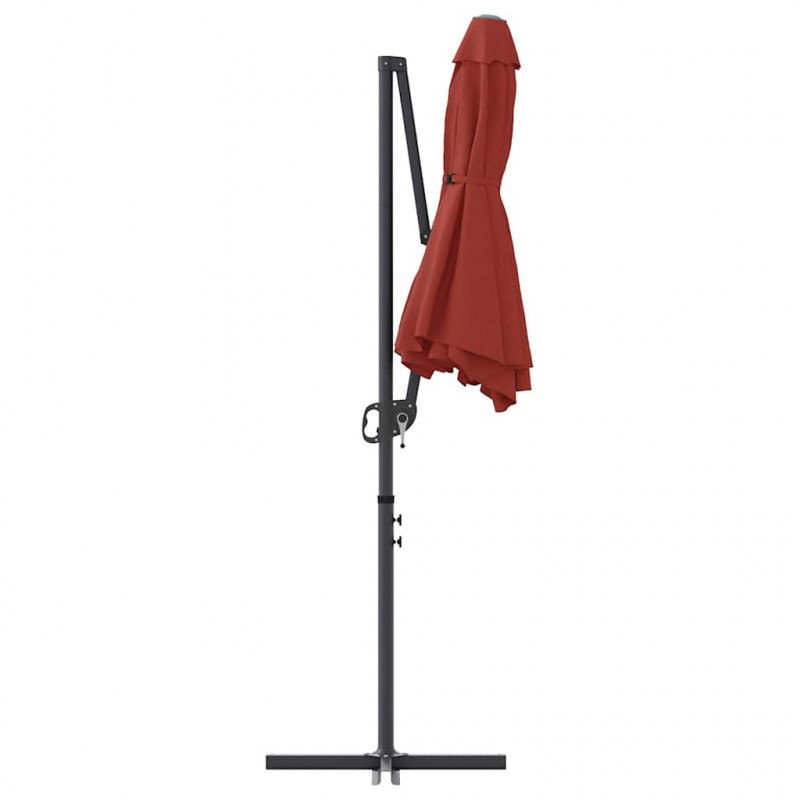 Parasol plażowy terakota 372 x 198 x 243 cm