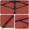 Parasol plażowy terakota 372 x 198 x 243 cm