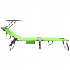 Składany leżak 2 pcs Zielony 190 x 57 x 81 cm oxford