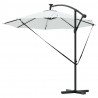Parasol plażowy Ze LED Lights piaskowy 294 x 294 x 248 cm