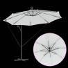Parasol plażowy Ze LED Lights piaskowy 294 x 294 x 248 cm