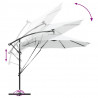 Parasol plażowy Ze LED Lights piaskowy 294 x 294 x 248 cm