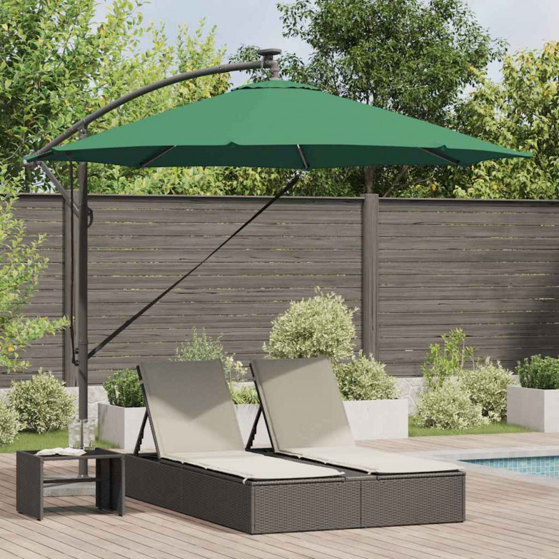 Parasol plażowy Ze LED Lights Zielony 294 x 294 x 248 cm
