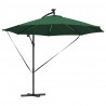 Parasol plażowy Ze LED Lights Zielony 294 x 294 x 248 cm