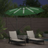 Parasol plażowy Ze LED Lights Zielony 294 x 294 x 248 cm