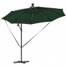 Parasol plażowy Ze LED Lights Zielony 294 x 294 x 248 cm