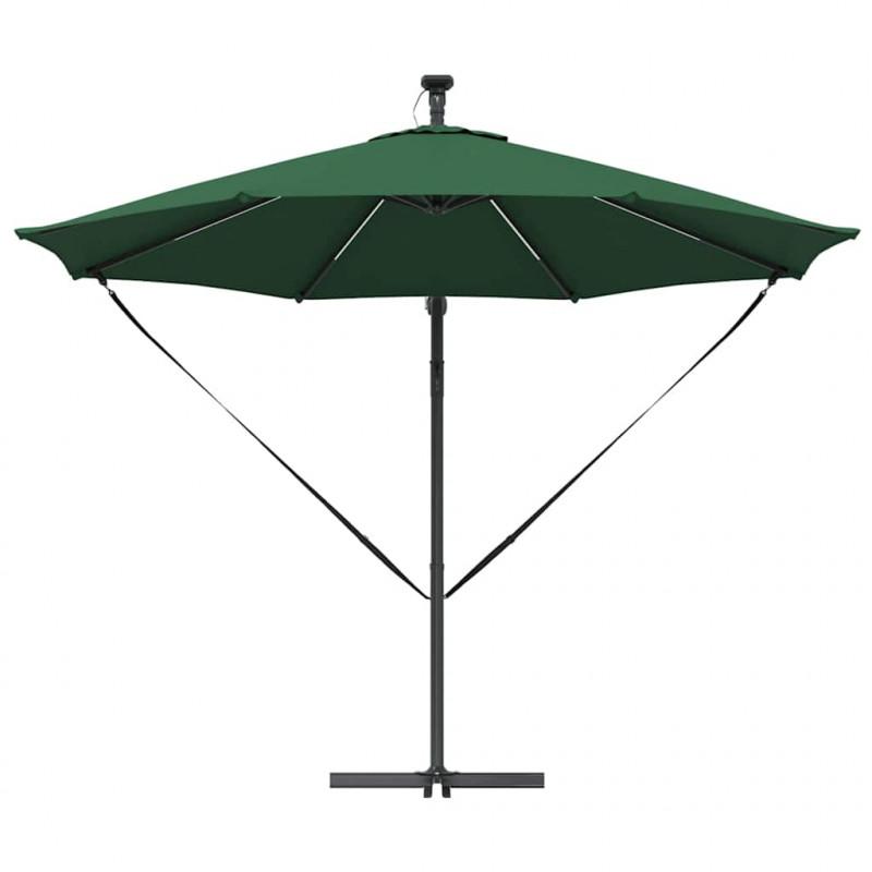 Parasol plażowy Ze LED Lights Zielony 294 x 294 x 248 cm