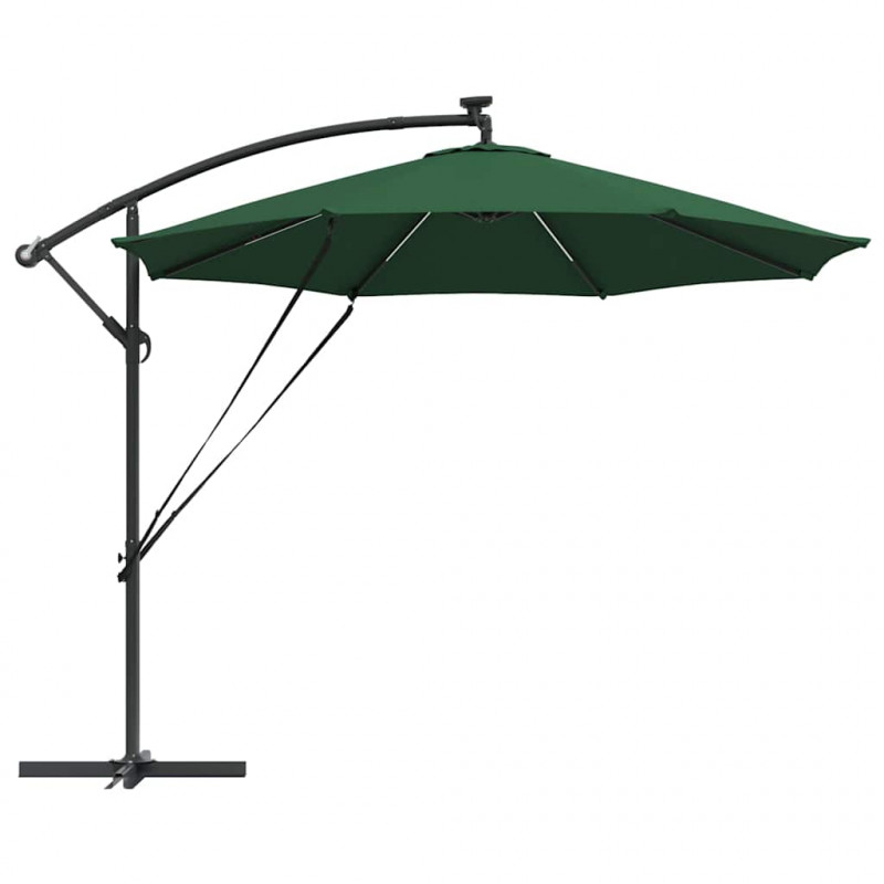 Parasol plażowy Ze LED Lights Zielony 294 x 294 x 248 cm
