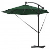 Parasol plażowy Ze LED Lights Zielony 294 x 294 x 248 cm