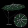 Parasol plażowy Ze LED Lights Zielony 294 x 294 x 248 cm
