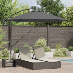Parasol plażowy Ze LED Lights Antracyt 294 x 294 x 248 cm