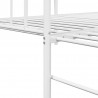 Rama łóżka dziennego Biały 100 x 200 cm Stal