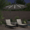 Parasol plażowy Ze LED Lights Antracyt 294 x 294 x 248 cm
