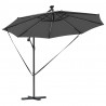 Parasol plażowy Ze LED Lights Antracyt 294 x 294 x 248 cm