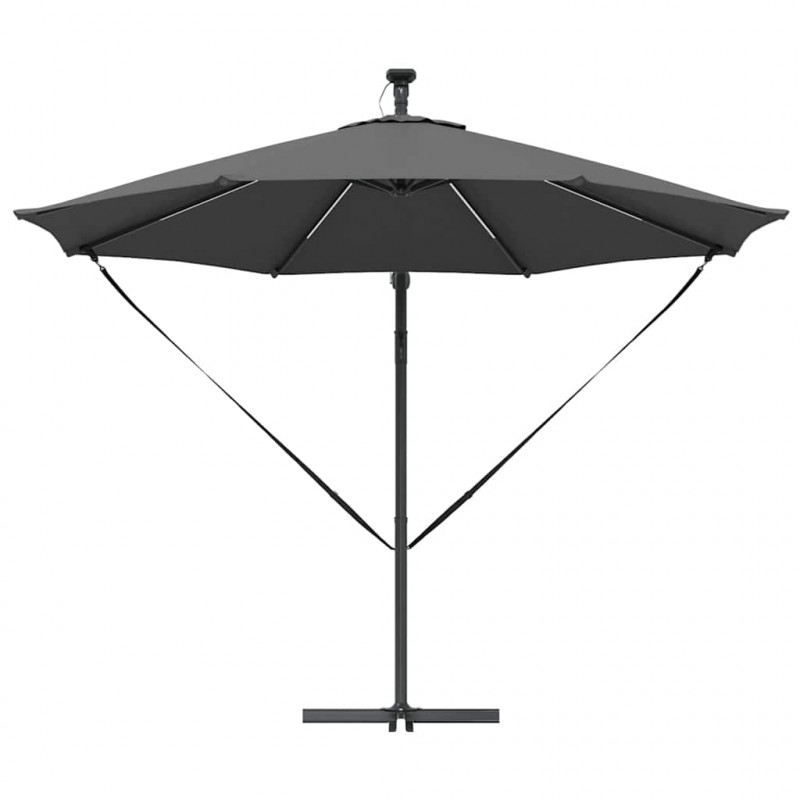 Parasol plażowy Ze LED Lights Antracyt 294 x 294 x 248 cm