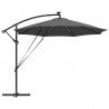 Parasol plażowy Ze LED Lights Antracyt 294 x 294 x 248 cm