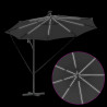Parasol plażowy Ze LED Lights Antracyt 294 x 294 x 248 cm
