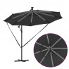 Parasol plażowy Ze LED Lights Antracyt 294 x 294 x 248 cm