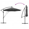 Parasol plażowy Ze LED Lights Antracyt 294 x 294 x 248 cm