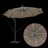 Parasol plażowy Ze LED Lights Ciemnoszary 294 x 294 x 248 cm