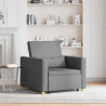 Rozkładana sofa jednoosobowa ciemno szary 90 x 165 x 87 cm