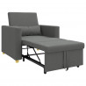 Rozkładana sofa jednoosobowa ciemno szary 90 x 165 x 87 cm